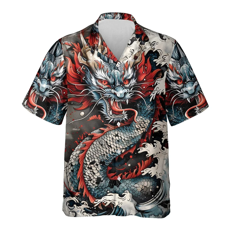 Japanese Dragon Art Graphic Shirts For Men Clothes Casual Loong Beach Shirt Harajuku Fashion Boy Short Sleeve Tai Chi Blouses
Japanese Dragon Art Graphic Shirts For Men Clothes Casual Loong Beach Shirt Harajuku Fashion Boy Short Sleeve Tai Chi Blouses