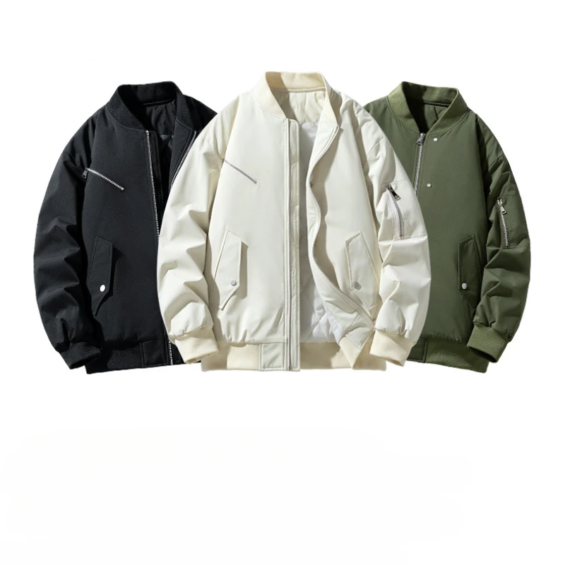 OIMG New autumn winter baseball jacket with cotton jacket men loose jacket men loose men's clothing
OIMG New autumn winter baseball jacket with cotton jacket men loose jacket men loose men's clothing