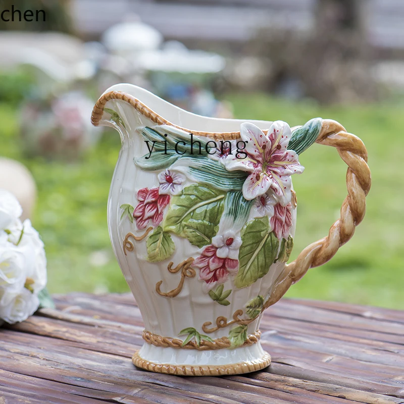 HYS ceramic lily vase office living room dining room home accessories handicrafts gifts desktop decorations
HYS ceramic lily vase office living room dining room home accessories handicrafts gifts desktop decorations