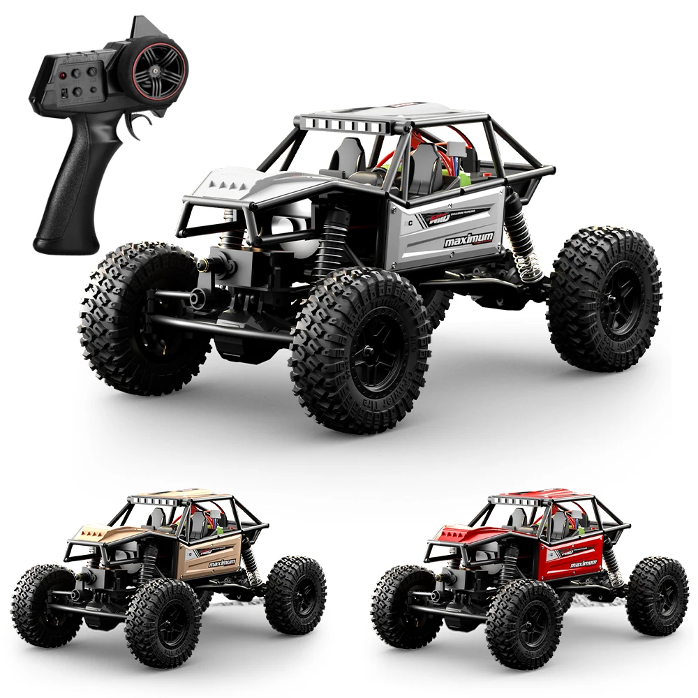 1/18 RC Climbing Car 4WD Off-road Remote Control Vehicle RTR Rock Crawler Big-wheel 4x4 Electric Truck Model Toys for Kids
1/18 RC Climbing Car 4WD Off-road Remote Control Vehicle RTR Rock Crawler Big-wheel 4x4 Electric Truck Model Toys for Kids