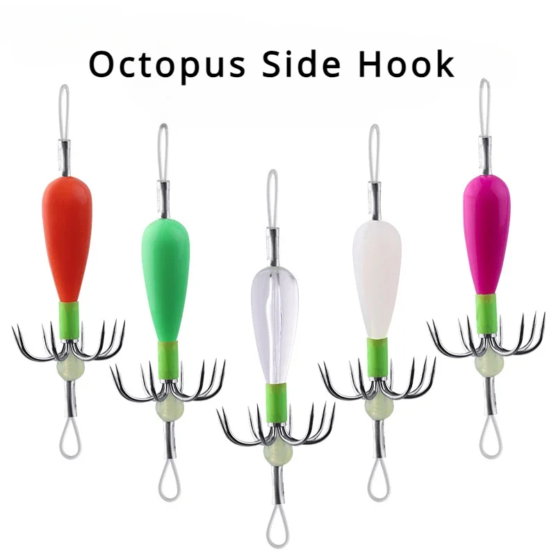 5 Pcs Octopus Hook Fishing Set Octopus Hook Side Fishing Octopus Hook Sea Fish Set Glow-in-the-dark Beads Octopus Stringer Hook
5 Pcs Octopus Hook Fishing Set Octopus Hook Side Fishing Octopus Hook Sea Fish Set Glow-in-the-dark Beads Octopus Stringer Hook