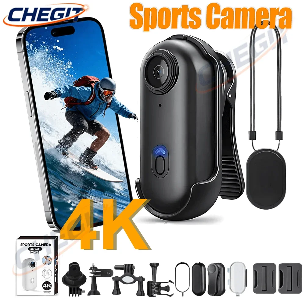 H88 4K WiFi 1080P POV Magnetic Mini Action Camera Pocket Video Vlog Cam Helmet Motorcycle Bicycle Sports Holder Mount Recorder
H88 4K WiFi 1080P POV Magnetic Mini Action Camera Pocket Video Vlog Cam Helmet Motorcycle Bicycle Sports Holder Mount Recorder
