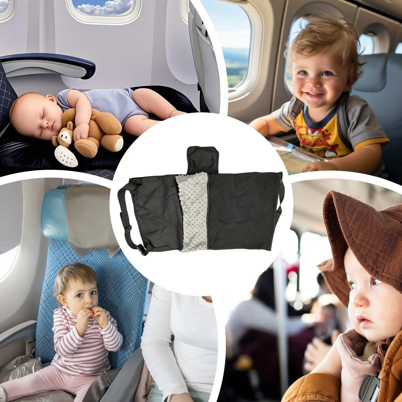 Kids Airplane Bed Foldable Portable Soft Hammock Airplane Travel Bed with Blanket for Travel Vacation Long Trip Cabin Layover
Kids Airplane Bed Foldable Portable Soft Hammock Airplane Travel Bed with Blanket for Travel Vacation Long Trip Cabin Layover