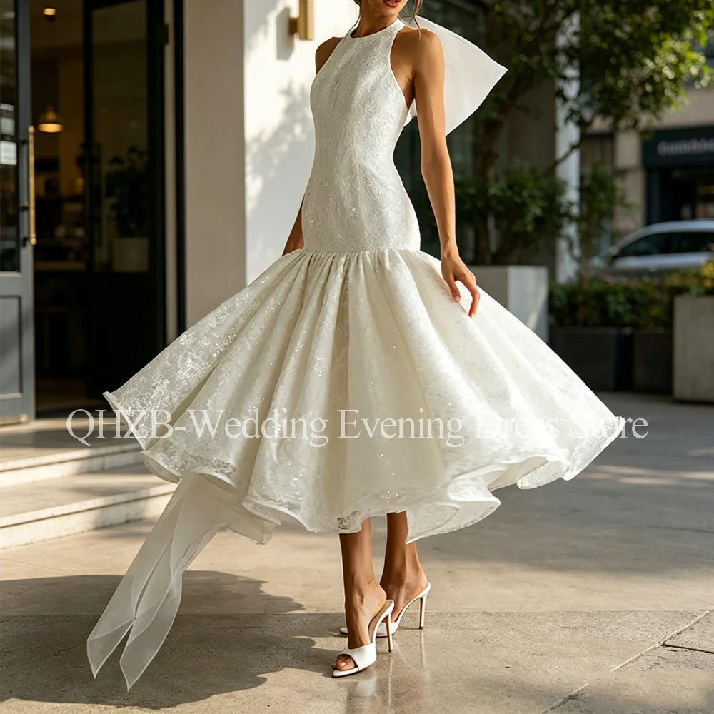 Customized New In Sparkle Wedding Dresses Sleeveless Tea-Length A-Line Brides Dress Women Vestidos De Novias Evening Gowns 2026
Customized New In Sparkle Wedding Dresses Sleeveless Tea-Length A-Line Brides Dress Women Vestidos De Novias Evening Gowns 2026