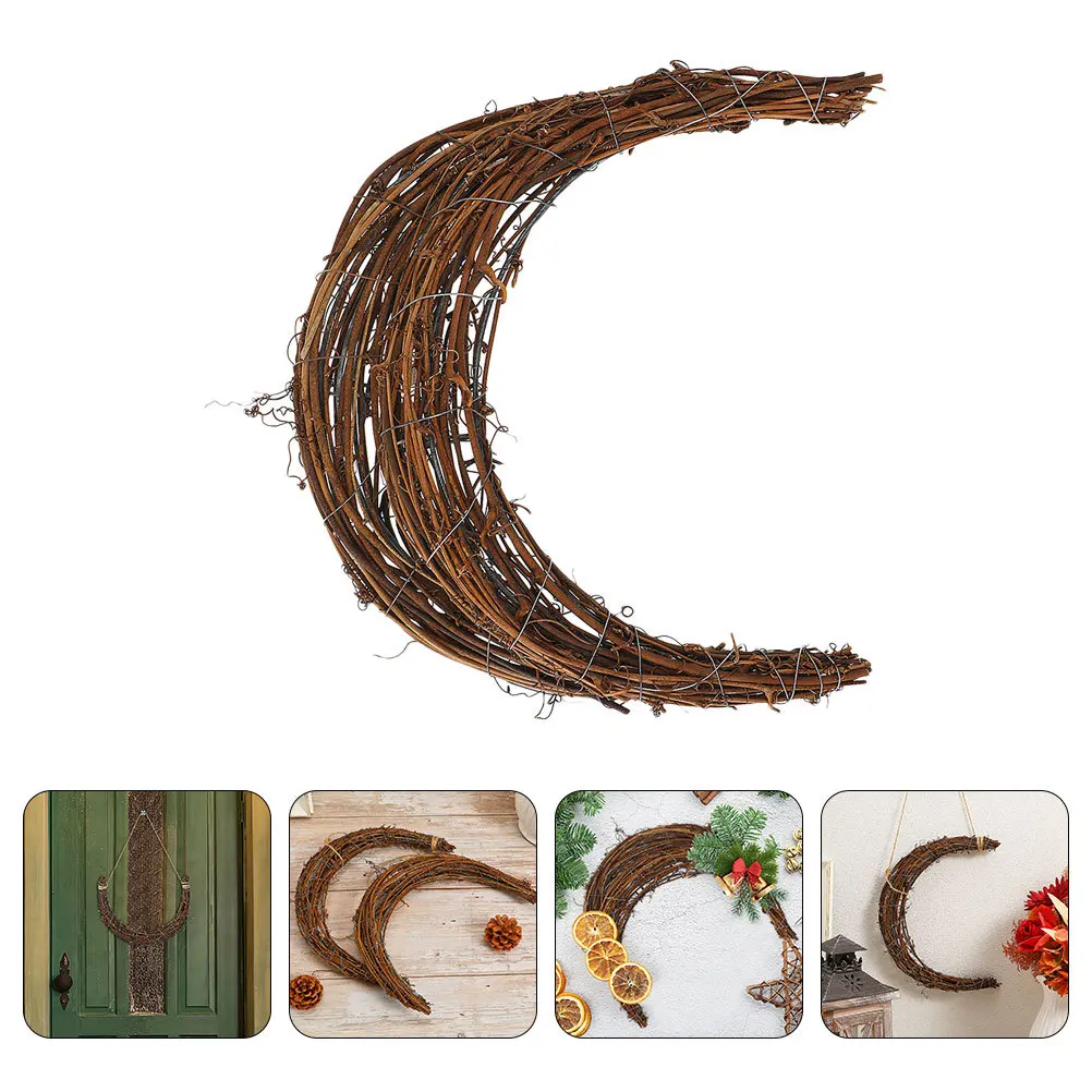 3Pcs Moon Shape Rattan Wreath Frame Handmade for DIY Moon Wreath Seasonal Decorations Wedding Party Garland Rattan Vine
3Pcs Moon Shape Rattan Wreath Frame Handmade for DIY Moon Wreath Seasonal Decorations Wedding Party Garland Rattan Vine