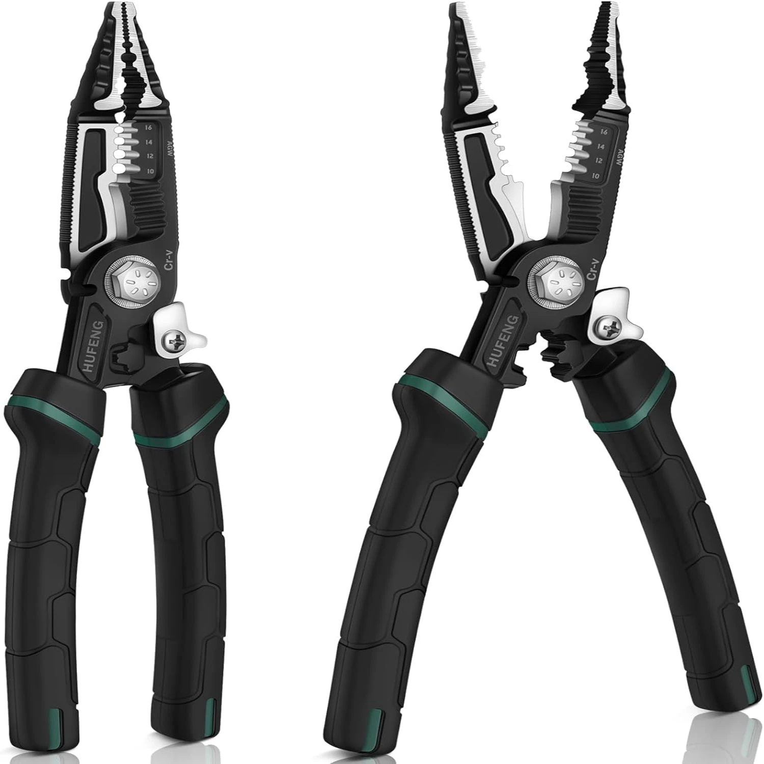 Efficient Premium High-Quality 10-in-1 Electrician Pliers Set with CR-V Construction - Shearing and Clamping Capabilities - Mult
Efficient Premium High-Quality 10-in-1 Electrician Pliers Set with CR-V Construction - Shearing and Clamping Capabilities - Mult