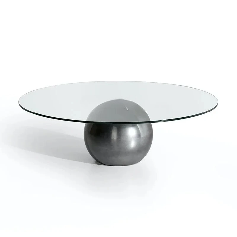 New Designer living room coffee table glass creative Italian minimalist high-end metal round coffee table
New Designer living room coffee table glass creative Italian minimalist high-end metal round coffee table