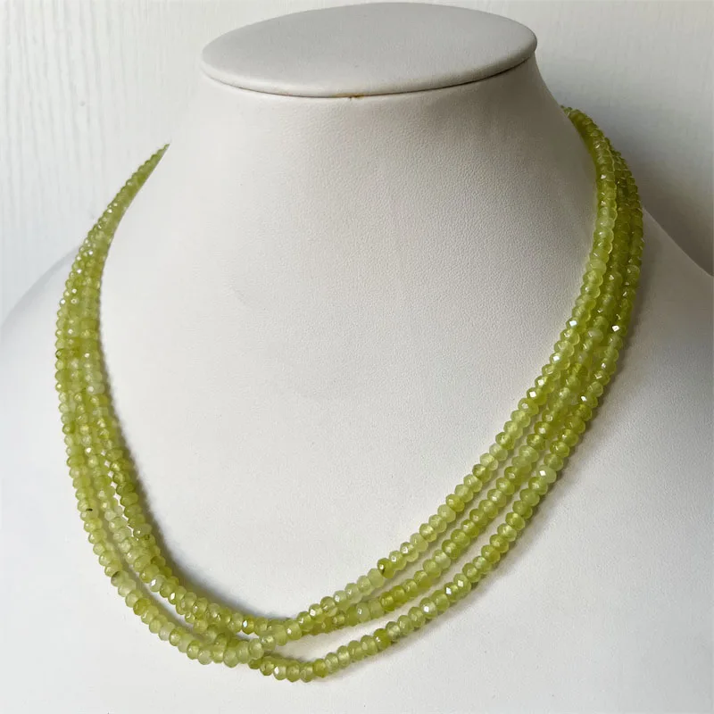 Luxury Olivine Green Necklace Peridot Color 1/3/6Strands Adjustable Multilayer Faceted Beaded Chain Choker for Prom Gift
Luxury Olivine Green Necklace Peridot Color 1/3/6Strands Adjustable Multilayer Faceted Beaded Chain Choker for Prom Gift