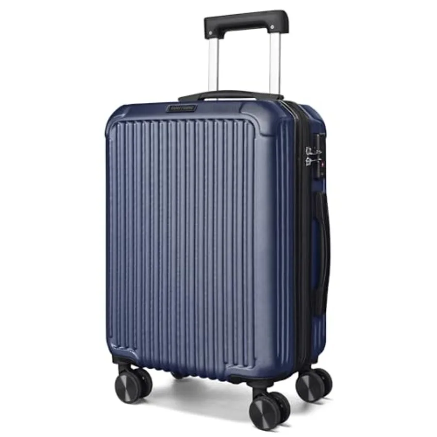 20-дюймовый темно-синий легкий расширяемый чемодан с жестким корпусом, колесами, замком TSA, одобренный авиакомпаниями, прочный дорожный чемодан
20-дюймовый темно-синий легкий расширяемый чемодан с жестким корпусом, колесами, замком TSA, одобренный авиакомпаниями, прочный дорожный чемодан