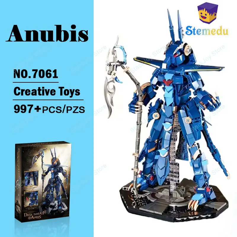 997pcs Anubis Building Blocks Desert Reaper Mecha Assembled Robot Ornaments Children's Educational Toys Collection Birthday Gift 
997pcs Anubis Building Blocks Desert Reaper Mecha Assembled Robot Ornaments Children's Educational Toys Collection Birthday Gift