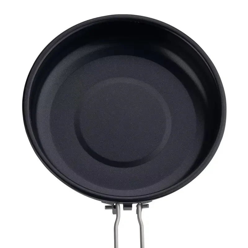 Outdoor lightweight portable cookware pure titanium non-stick frying pan camping pan
Outdoor lightweight portable cookware pure titanium non-stick frying pan camping pan