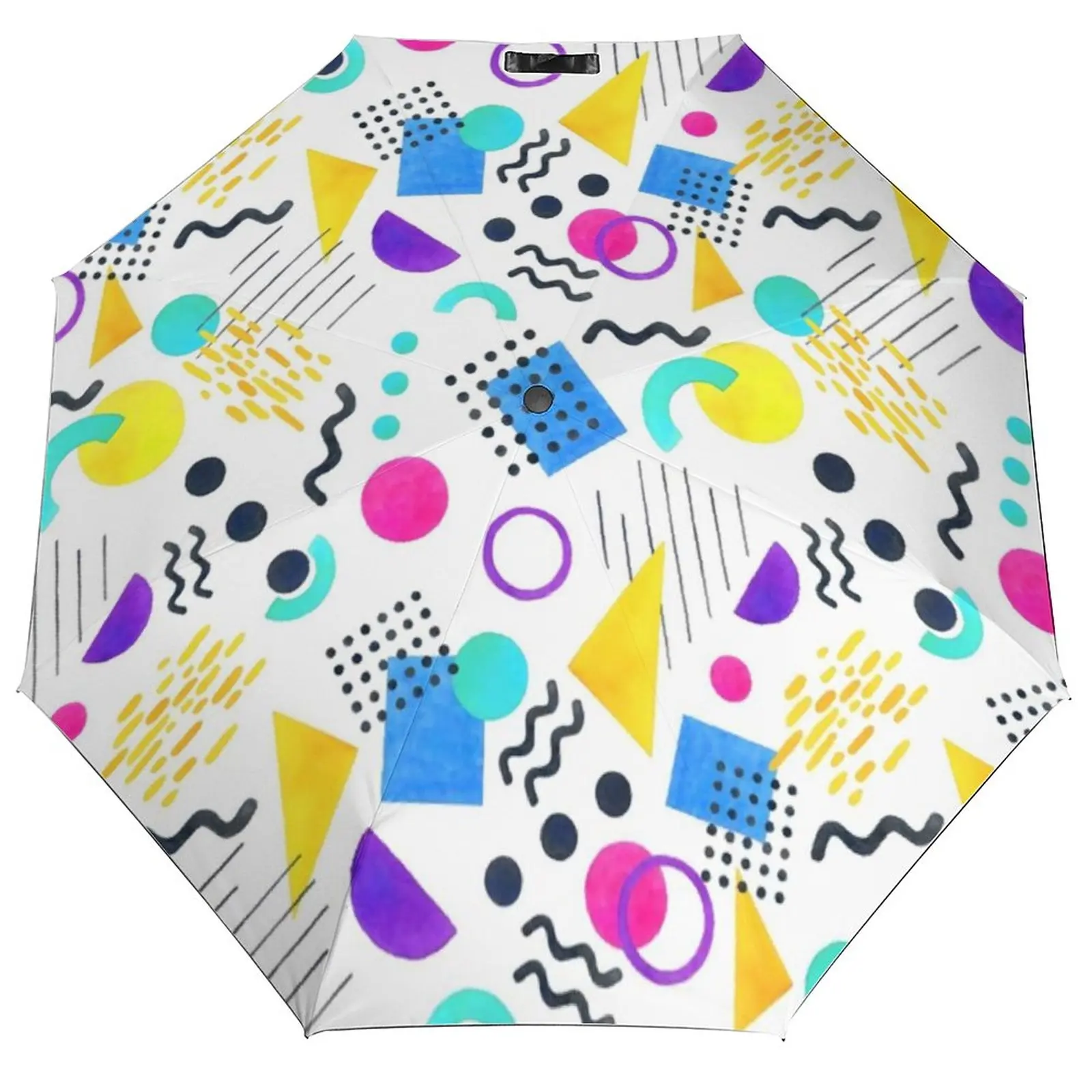 Colorful Memphis 3 Fold Non Automatic Umbrella Retro Shapes 1980s Umbrella Portable Sun and Rain Umbrellas for Men Women
Colorful Memphis 3 Fold Non Automatic Umbrella Retro Shapes 1980s Umbrella Portable Sun and Rain Umbrellas for Men Women