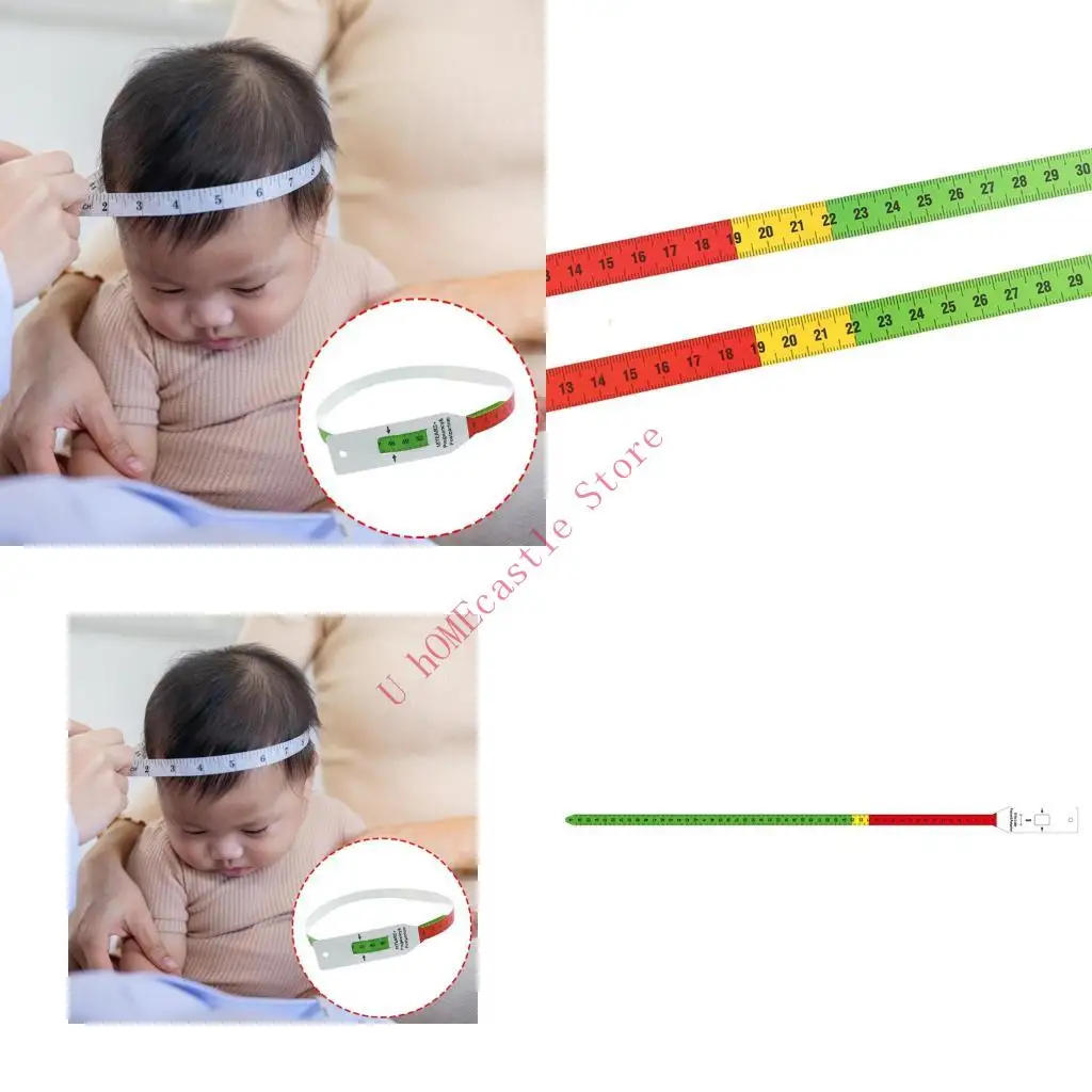 63HF 2Pcs 56cm Infant Head Circumference Tape Soft Flexible Baby Measuring Ruler Tool
63HF 2Pcs 56cm Infant Head Circumference Tape Soft Flexible Baby Measuring Ruler Tool
