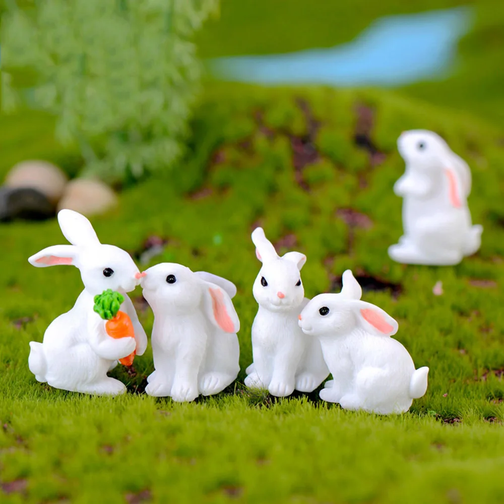 White Hare Mini Animal Craft Easter Decoration Micro Landscape Fairy Garden Resin Bunny Statue Miniature Rabbit Figurine
White Hare Mini Animal Craft Easter Decoration Micro Landscape Fairy Garden Resin Bunny Statue Miniature Rabbit Figurine