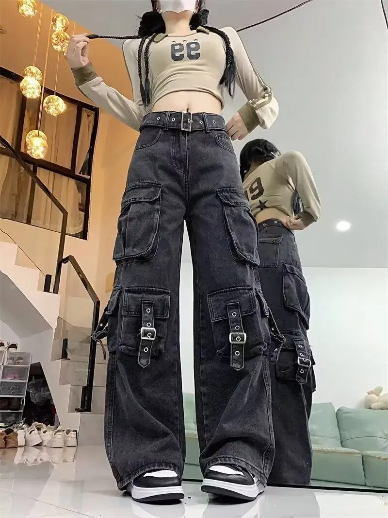 Women Y2k Japanese Streetwear Design Cargo Pants Denim Pants Long Trousers American Vintage Gyaru 2000s Aesthetic Grunge Jeans
Women Y2k Japanese Streetwear Design Cargo Pants Denim Pants Long Trousers American Vintage Gyaru 2000s Aesthetic Grunge Jeans