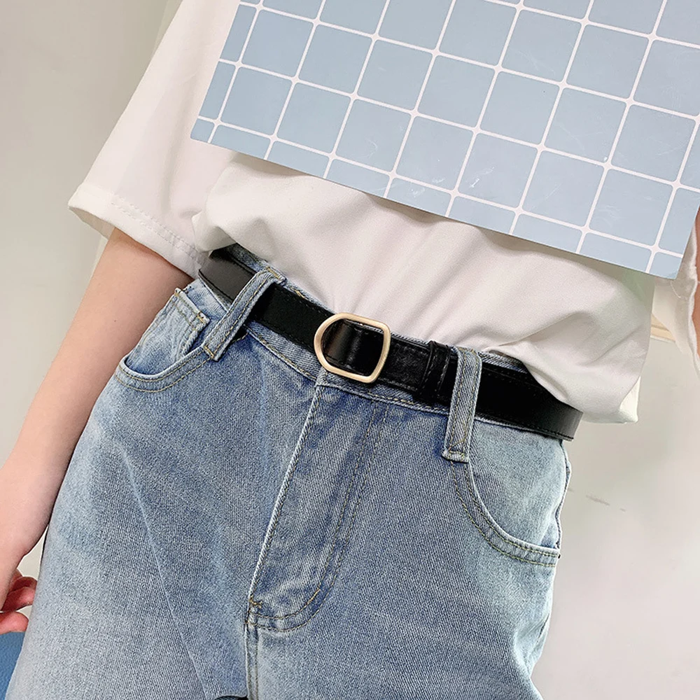 Luxury Gift Female New Designer Jeans Decorative No-hole Buckle PU Leather Belts Waist Strap Thin Belt
Luxury Gift Female New Designer Jeans Decorative No-hole Buckle PU Leather Belts Waist Strap Thin Belt