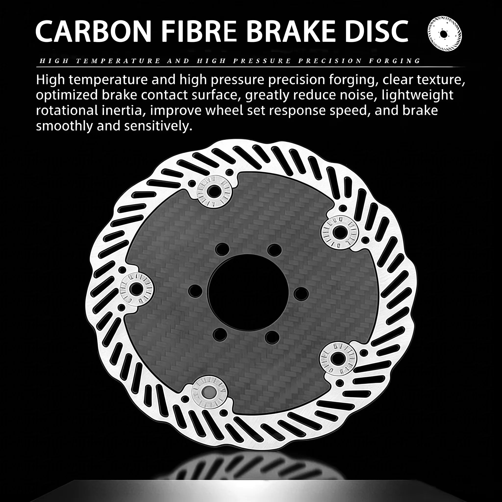Ultra Light Carbon Fiber Disc Brake Rotor 140mm 160mm Center Lock 6 Bolt for Mountain Road Bike
Ultra Light Carbon Fiber Disc Brake Rotor 140mm 160mm Center Lock 6 Bolt for Mountain Road Bike