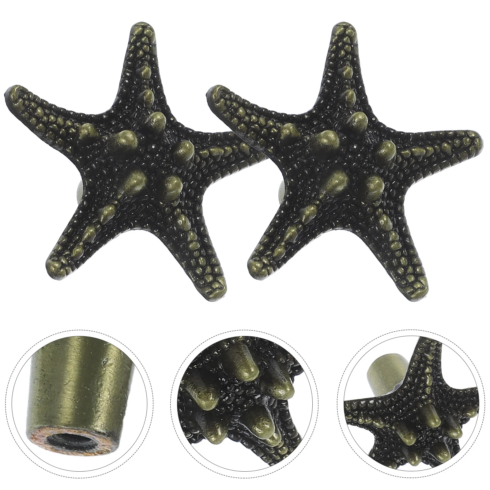 2 Pcs Retro Decor Handle Sea Star Shaped Knobs Wardrobe Handles Furniture Drawer Zinc Alloy Door
2 Pcs Retro Decor Handle Sea Star Shaped Knobs Wardrobe Handles Furniture Drawer Zinc Alloy Door