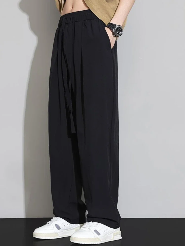 Social Tailoring Male Suit Trousers Baggy With Belt Black Fashion Classic Vintage Up Spring Clothes Designer Men's Suits Pants
Social Tailoring Male Suit Trousers Baggy With Belt Black Fashion Classic Vintage Up Spring Clothes Designer Men's Suits Pants