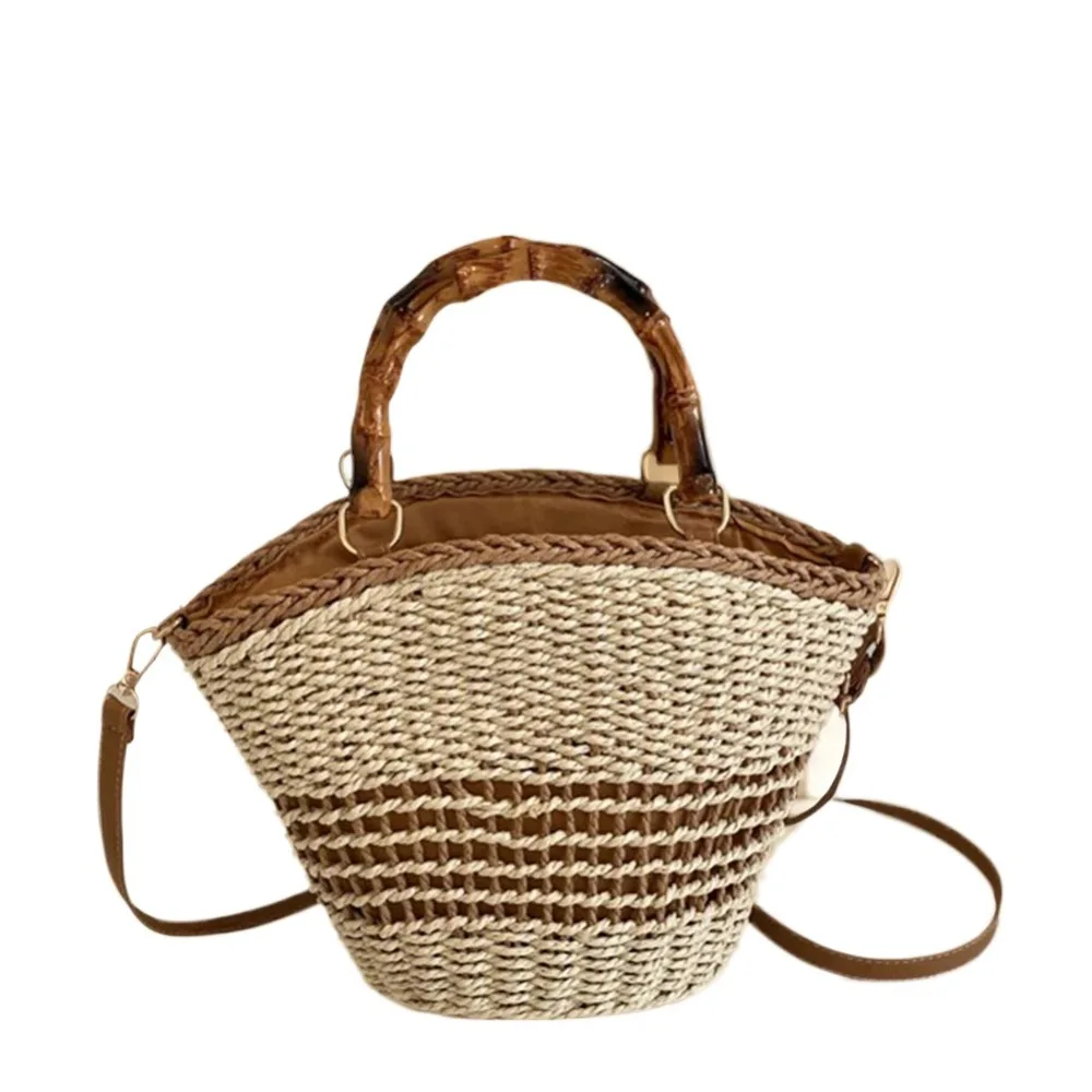Handmade Sweet Weave Straw Bag Large Capacity Summer Bucket Shoulder Bag Commuting Streetwear Woman Handbag Holiday
Handmade Sweet Weave Straw Bag Large Capacity Summer Bucket Shoulder Bag Commuting Streetwear Woman Handbag Holiday