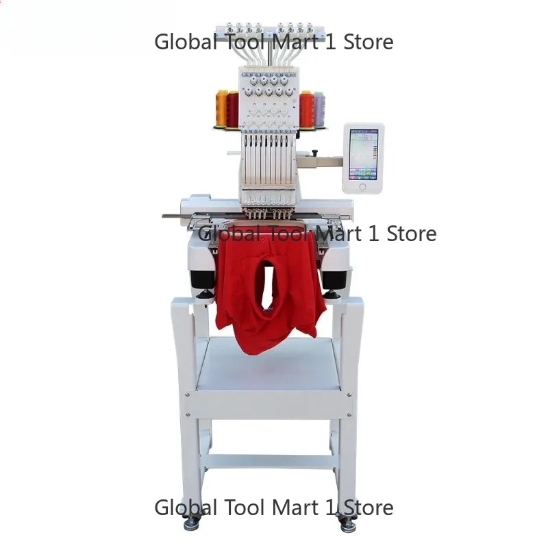 MFS800 China High Quality 9 Ne-les Single Head Computerized Embroidery Machine Flat Cap Industrial Embroidery Machine