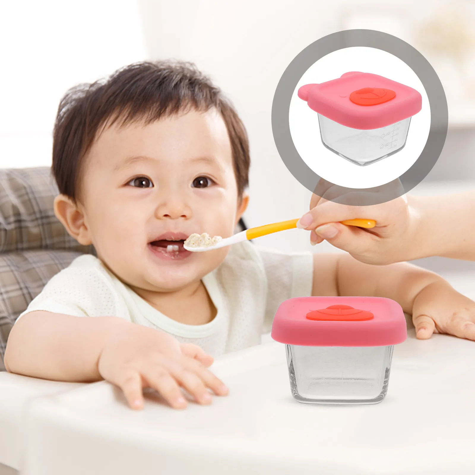 Baby Scale Glass Bowl 140ml Compact Lightweight Safety Material Multi Purpose Kitchen Storage Container Lid Design for Soup
Baby Scale Glass Bowl 140ml Compact Lightweight Safety Material Multi Purpose Kitchen Storage Container Lid Design for Soup