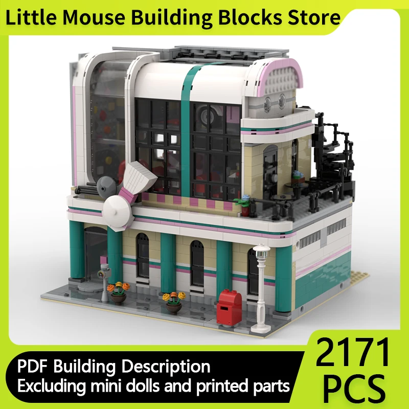 Street View Model MOC Building Bricks Bowling Alley And Restaurant Modular Technology Gifts Holiday Assemble Children Toys Suit 
Street View Model MOC Building Bricks Bowling Alley And Restaurant Modular Technology Gifts Holiday Assemble Children Toys Suit