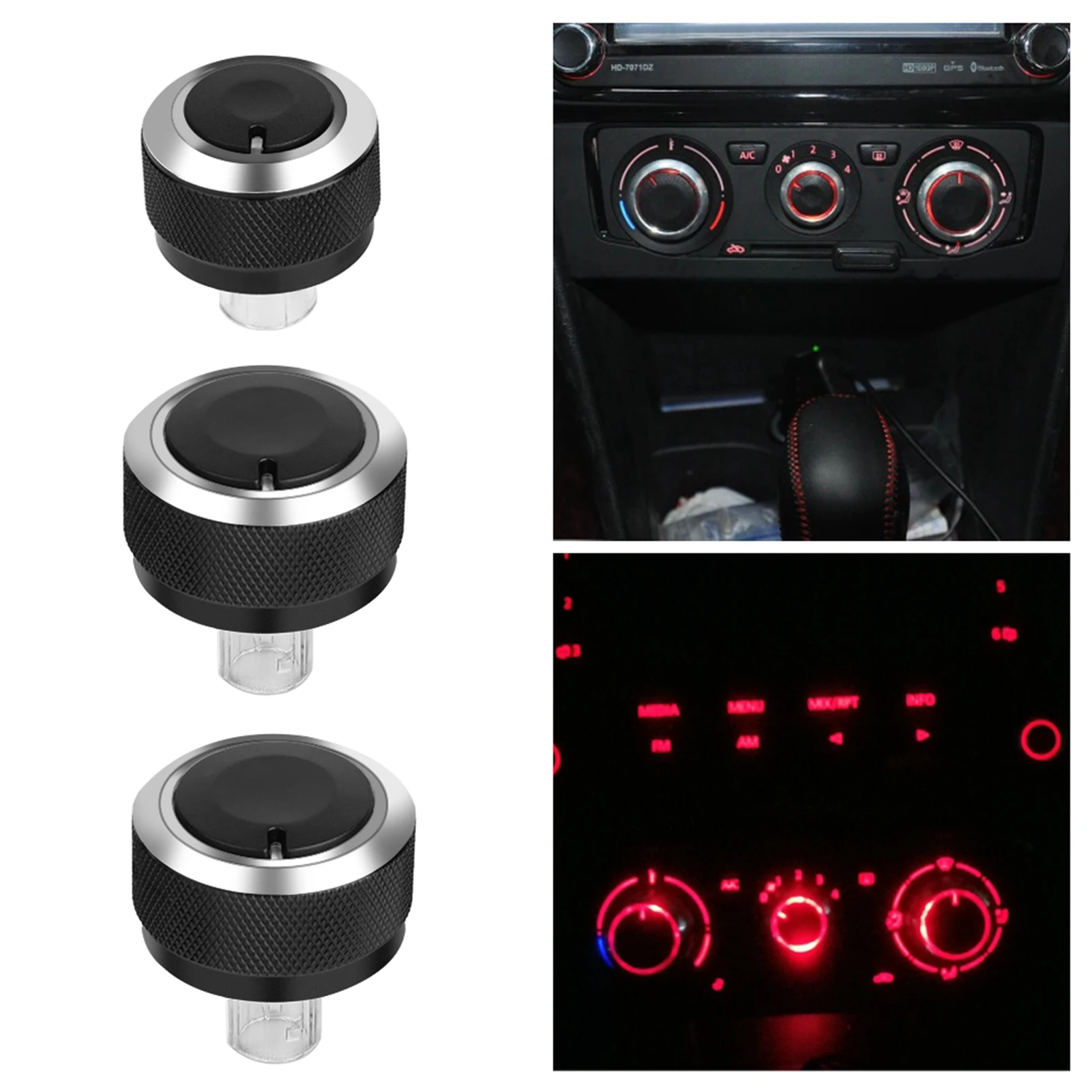 3pcs Car Air Condition Control Panel Switch Knob Replacement For GOLF 5 MK5 2005-2009 For Jetta MK5/Passat B6 2005-2010
3pcs Car Air Condition Control Panel Switch Knob Replacement For GOLF 5 MK5 2005-2009 For Jetta MK5/Passat B6 2005-2010