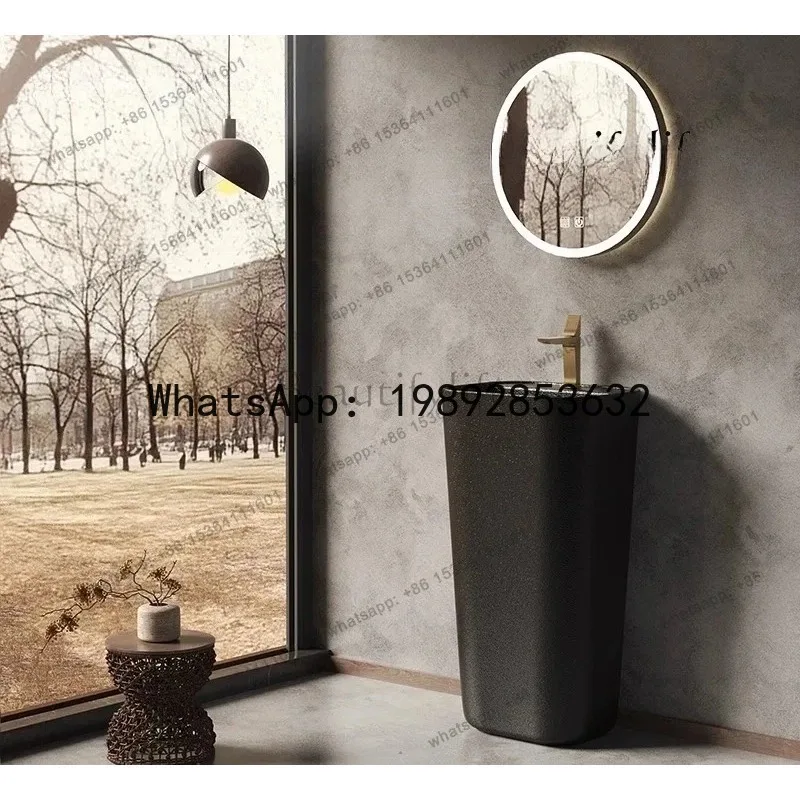 Stone Column Basin Inn Balcony Vertical Wash Basin Chinese Floor-to-ceiling Washbasin B & B Bathroom
Stone Column Basin Inn Balcony Vertical Wash Basin Chinese Floor-to-ceiling Washbasin B & B Bathroom