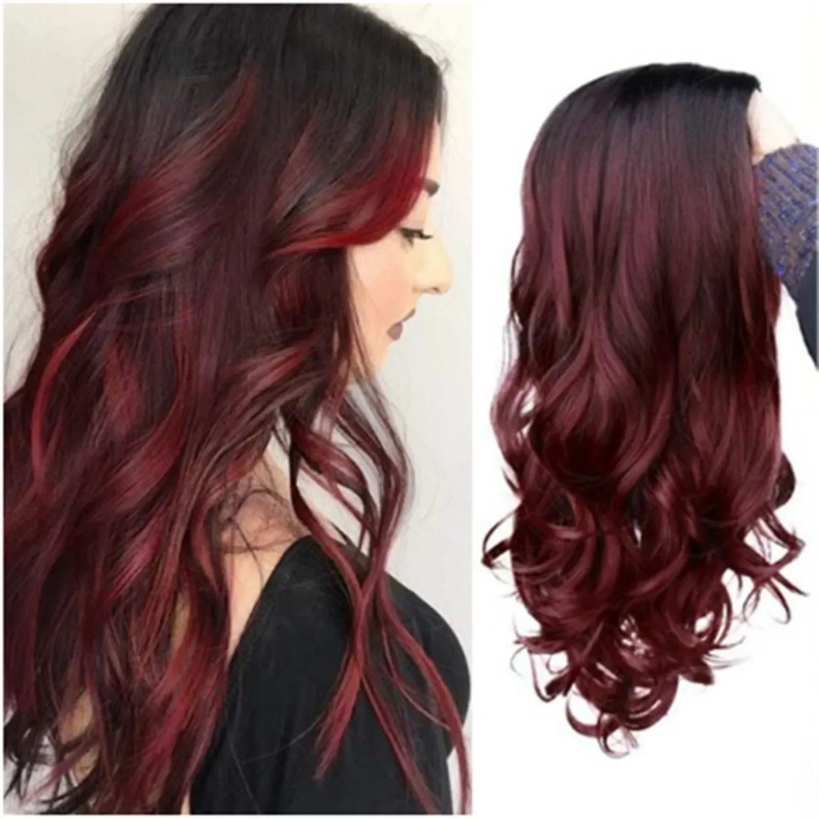 Long Curly Wine Burgundy Red Synthetic Wigs for Women Afro Deep Wave Cosplay Party Black Natural Hair
Long Curly Wine Burgundy Red Synthetic Wigs for Women Afro Deep Wave Cosplay Party Black Natural Hair