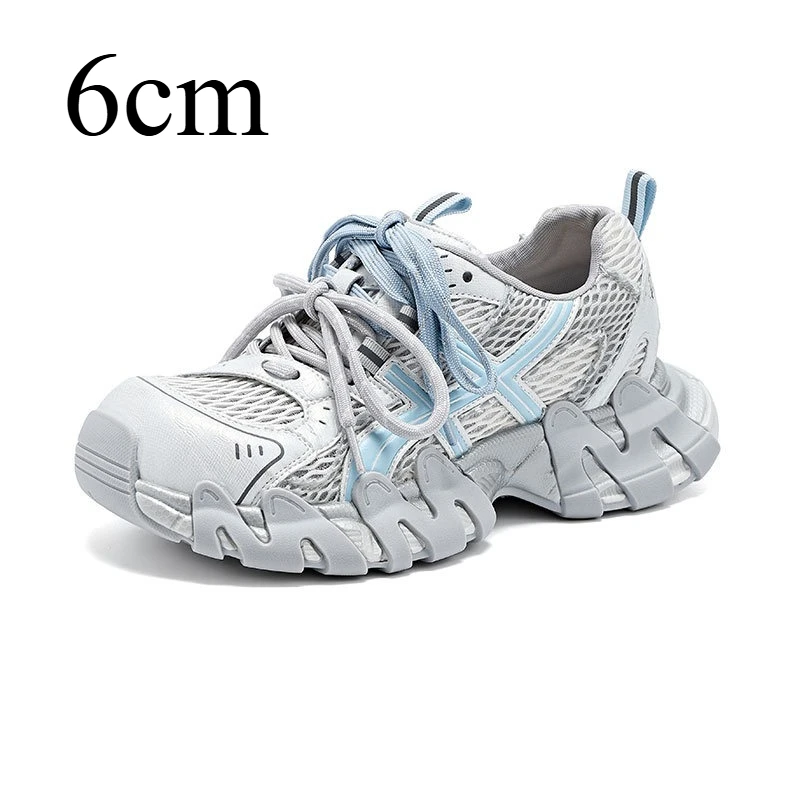 6CM Hidden Height Increasing Mesh Chunky Sneakers for Women Lace‑Up Non‑Slip Thick Platform Casual Walking Dad Shoes
6CM Hidden Height Increasing Mesh Chunky Sneakers for Women Lace‑Up Non‑Slip Thick Platform Casual Walking Dad Shoes