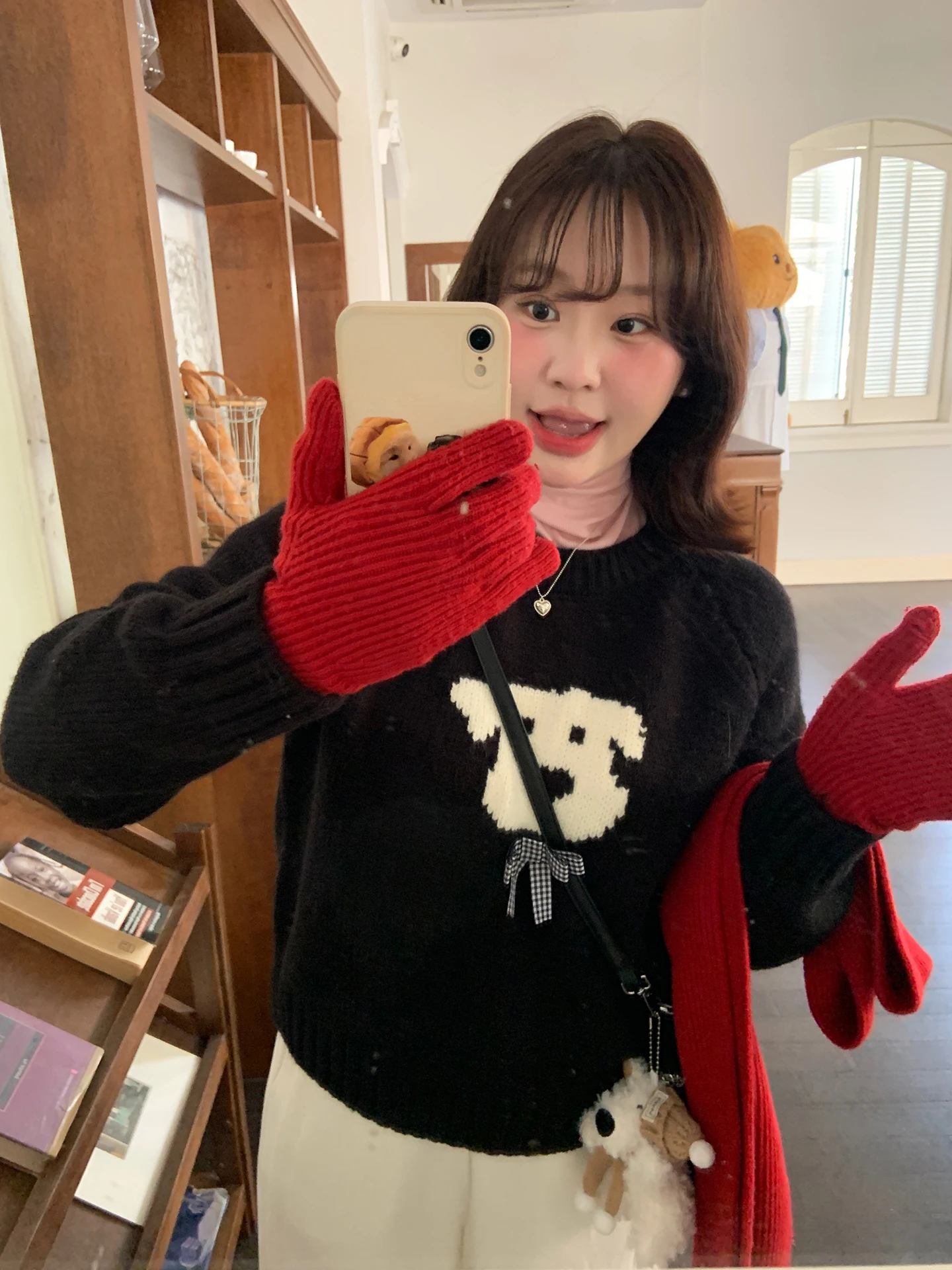 Cute Korean Sle Knitted Sweater Women's Winter Long Sve Overhead Flower Patterned Fatter Sle Little Dog Design
Cute Korean Sle Knitted Sweater Women's Winter Long Sve Overhead Flower Patterned Fatter Sle Little Dog Design