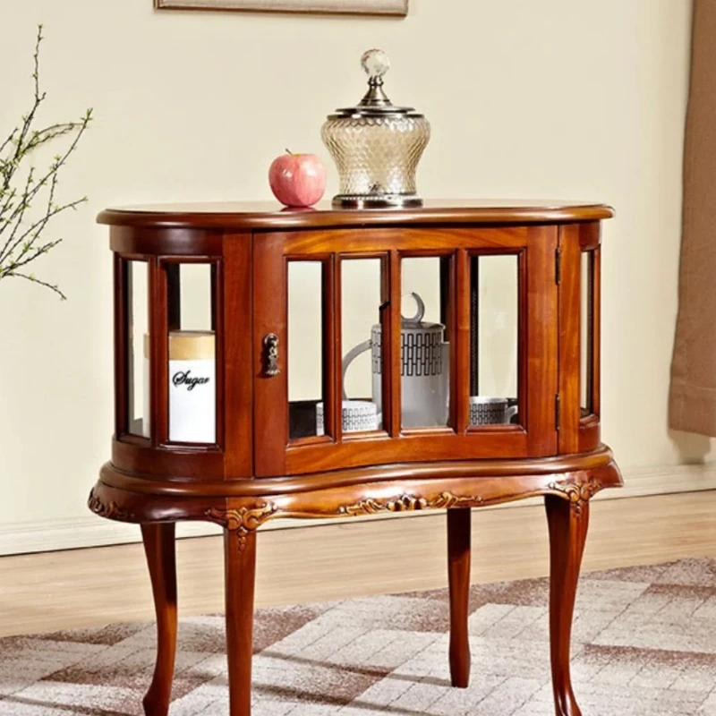 -Style Small Glass Cabinet -Style Cashew Arc Display Cabinet Sofa Corner Drop Cabinet
-Style Small Glass Cabinet -Style Cashew Arc Display Cabinet Sofa Corner Drop Cabinet