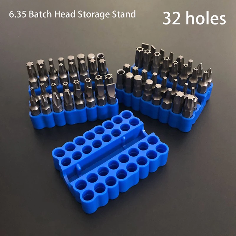 Hex Shank Organiser, 2pcs 32-Hole Bit Holder for 6.35mm Shank Storage Box, Screwdriver Drill Bit Storage.
Hex Shank Organiser, 2pcs 32-Hole Bit Holder for 6.35mm Shank Storage Box, Screwdriver Drill Bit Storage.