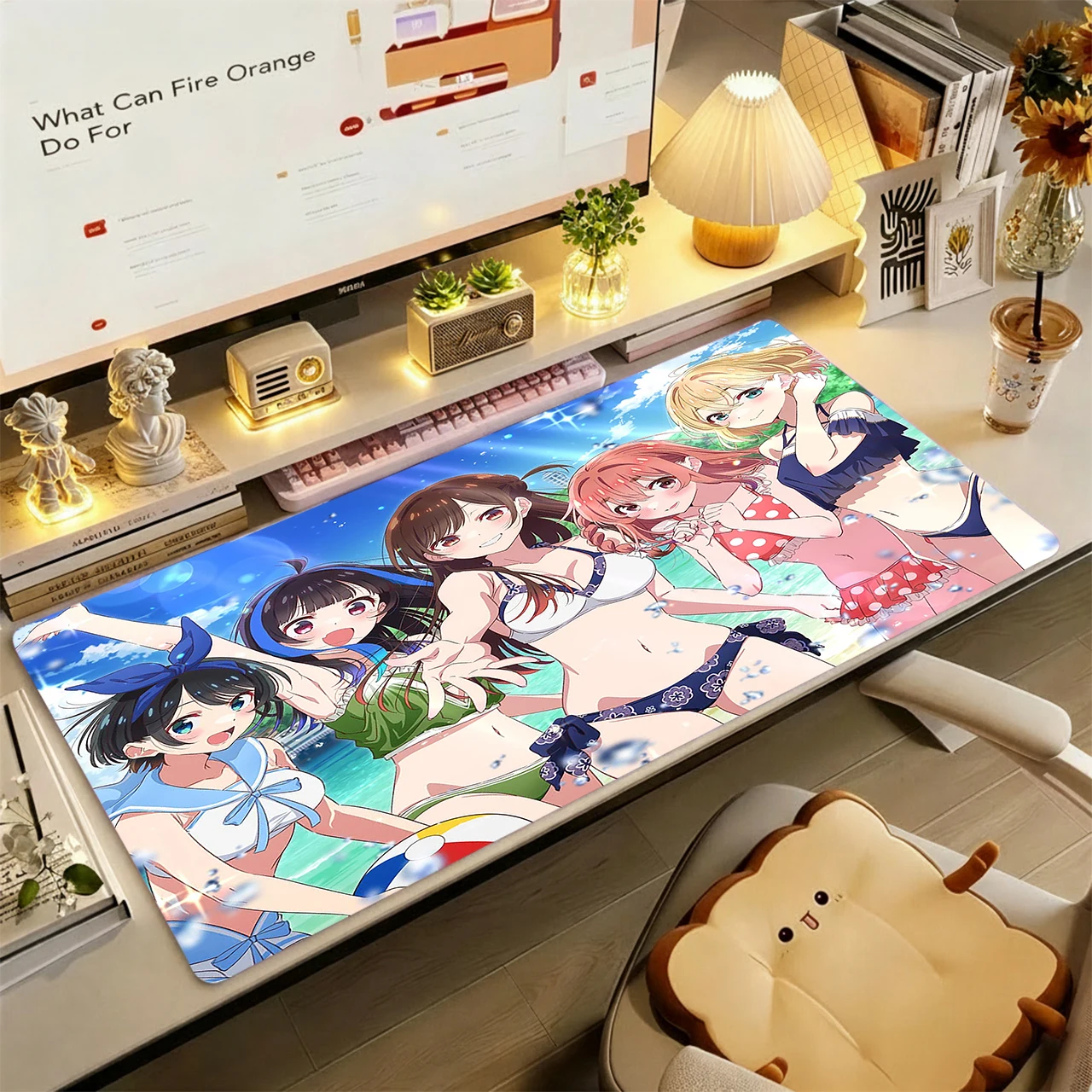 Gaming Mouse Pad, Large Desk Mat, Anti-slip, Stitched Edges, Bikini Anime Girls, Summer Ocean Print, Waterproof Mat for Home Use
Gaming Mouse Pad, Large Desk Mat, Anti-slip, Stitched Edges, Bikini Anime Girls, Summer Ocean Print, Waterproof Mat for Home Use