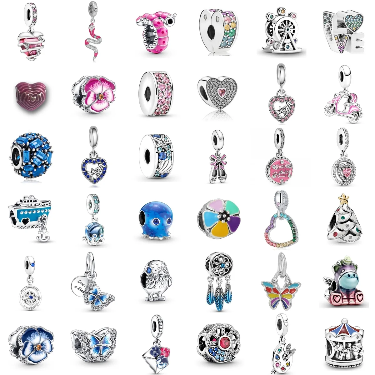 2024 Silver Plated Color Pendants Heart Diamond Charm Beads For Women DIY Bracelet Necklace Jewelry Accessories Festival Gifts
2024 Silver Plated Color Pendants Heart Diamond Charm Beads For Women DIY Bracelet Necklace Jewelry Accessories Festival Gifts