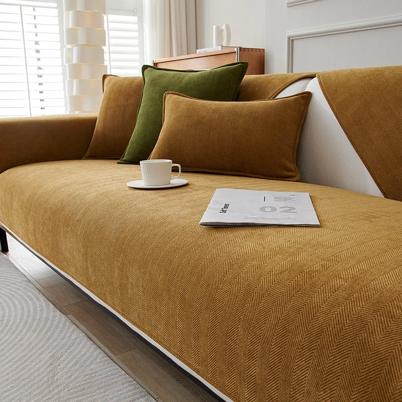 Chenille Sofa Cover Living Room Solid Color Sofa Cushion Non-Slip Sofa Seat Cover Couch Armrest Towel Modern Home Decoration 
Chenille Sofa Cover Living Room Solid Color Sofa Cushion Non-Slip Sofa Seat Cover Couch Armrest Towel Modern Home Decoration