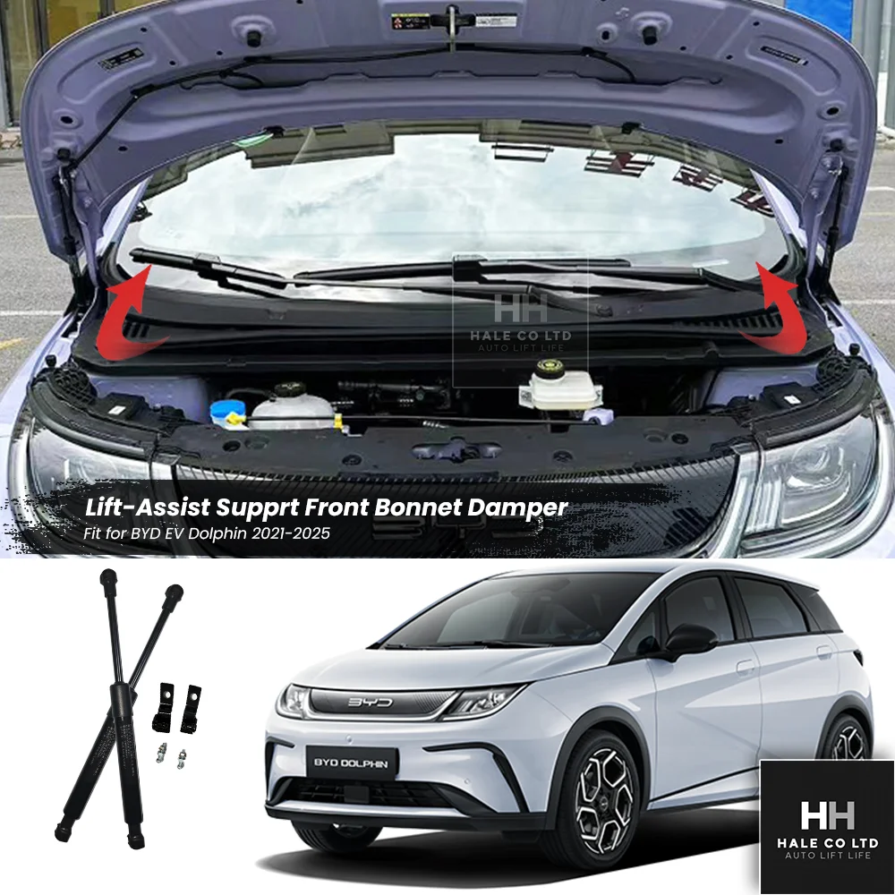 For BYD EV Dolphin 2021-2025 Assit Strut Front Engine Hood Damper Lift Support German Strech Bonnnet Gas Spring Auto Tuning
For BYD EV Dolphin 2021-2025 Assit Strut Front Engine Hood Damper Lift Support German Strech Bonnnet Gas Spring Auto Tuning