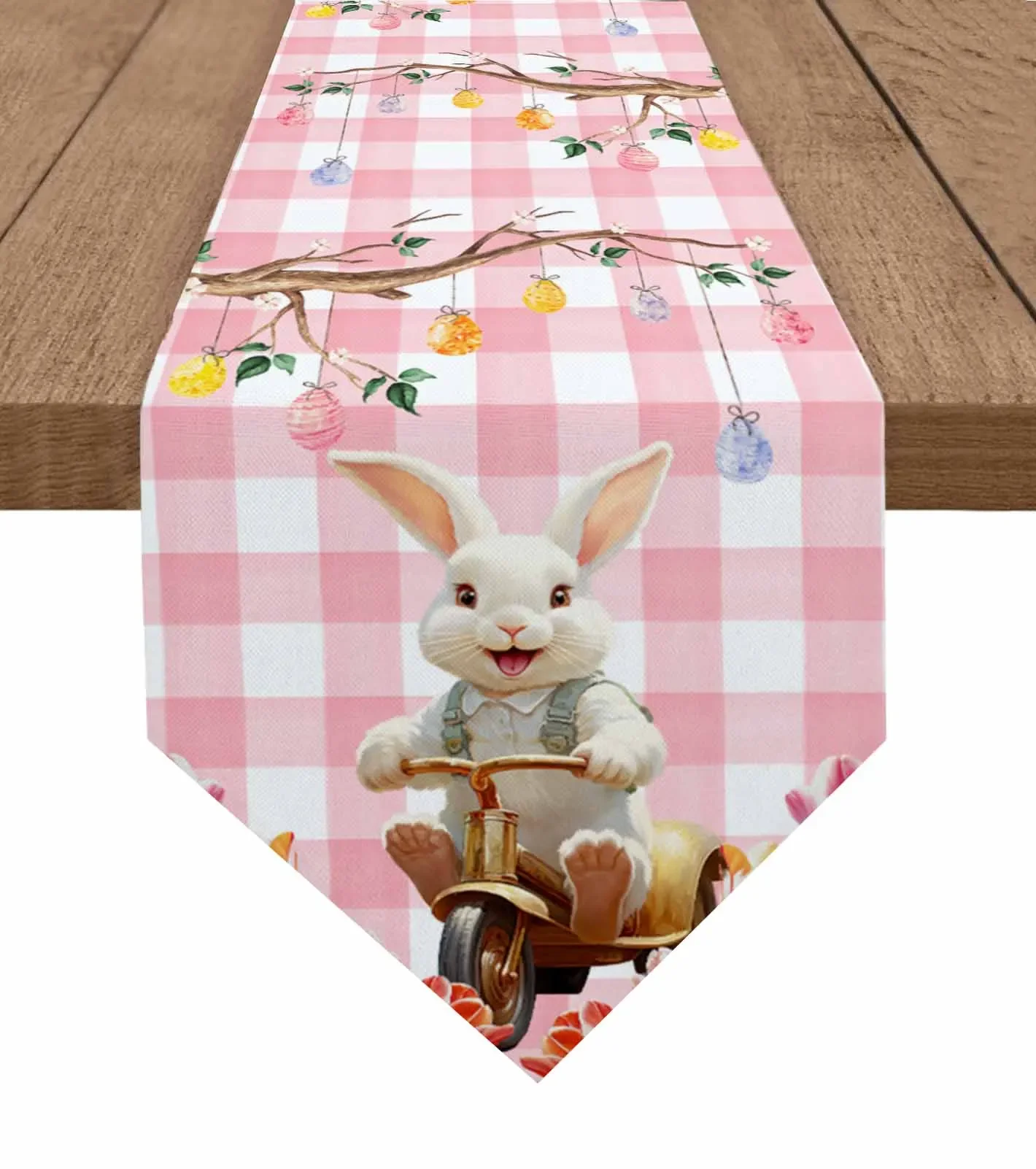 Easter Bunny Tulip Branch Eggs Plaid Table Runner Wedding Party Dining Table Runner Placemat Home Kitchen Table Decor
Easter Bunny Tulip Branch Eggs Plaid Table Runner Wedding Party Dining Table Runner Placemat Home Kitchen Table Decor