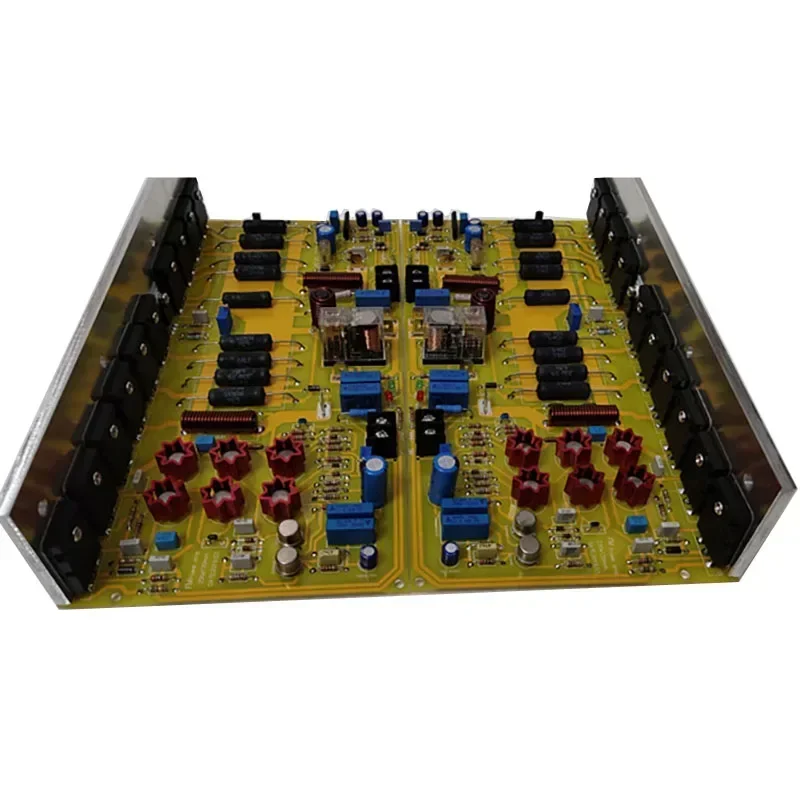 500w*2 Reference FM711 Power Amplifier High Power 20pcs Transistor TT 2SC5200 Beautiful Sound HIFI Audio Amplifier
500w*2 Reference FM711 Power Amplifier High Power 20pcs Transistor TT 2SC5200 Beautiful Sound HIFI Audio Amplifier