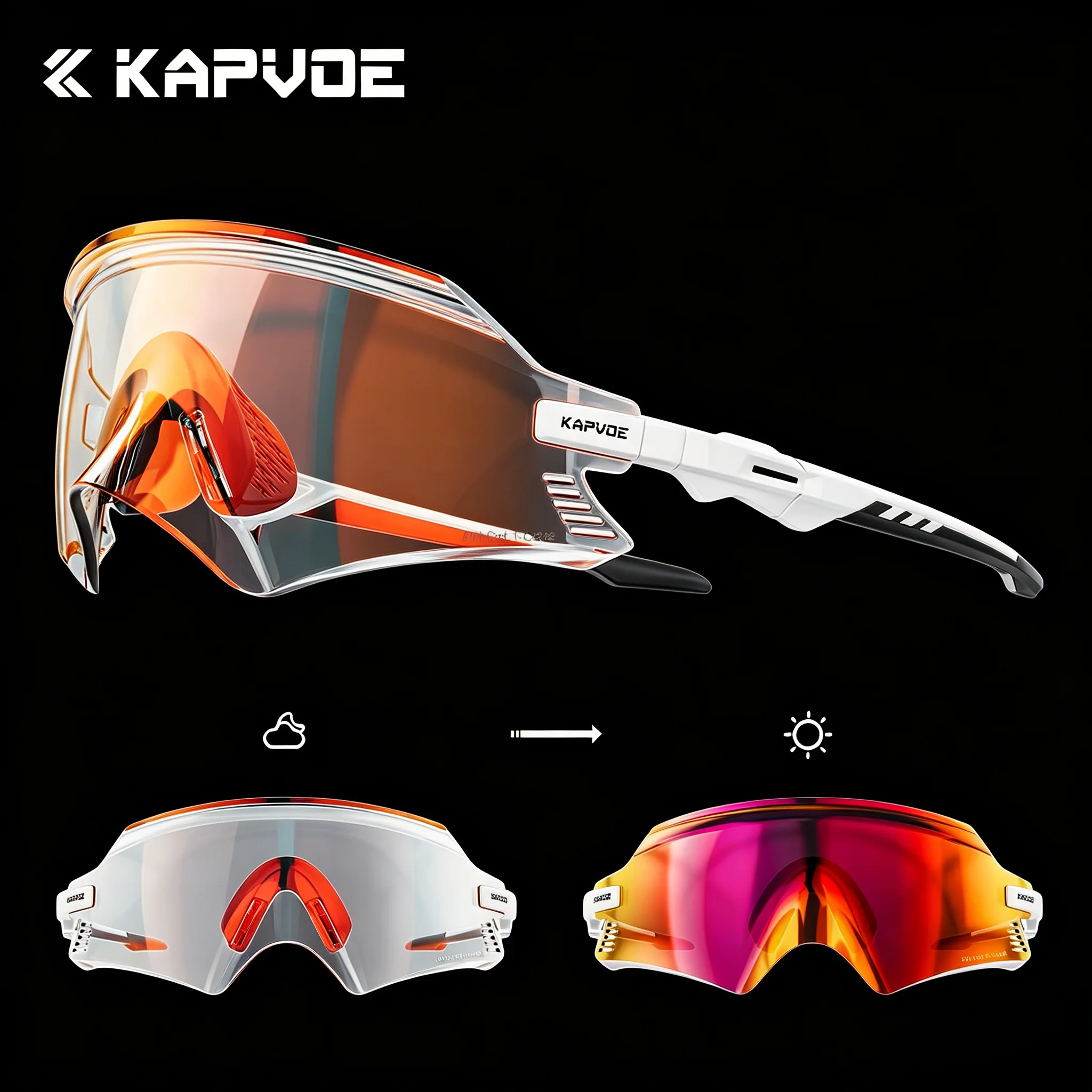 Kapvoe 2026 Men's Cycling Sunglasses Hiking Eyewear MTB Bike Sunglasses UV400 Women Outdoor Sports Goggles Running Glasses
Kapvoe 2026 Men's Cycling Sunglasses Hiking Eyewear MTB Bike Sunglasses UV400 Women Outdoor Sports Goggles Running Glasses