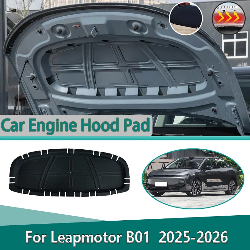 For Leapmotor B01 2025 2026 Front Hood Lining Engine Compartment Soundproof Pad Heat Insulation Mat Noise Reduction Accessories
For Leapmotor B01 2025 2026 Front Hood Lining Engine Compartment Soundproof Pad Heat Insulation Mat Noise Reduction Accessories