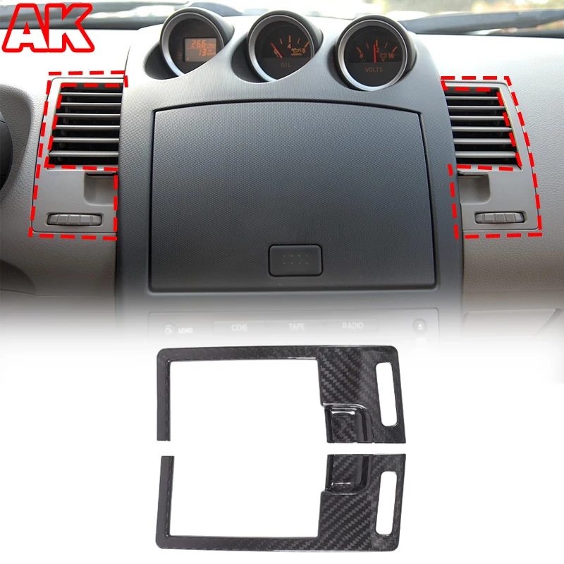 For Nissan 350Z 2003-2006 Real Carbon Fiber Car Center Console Air Vent Cover Car Interior Modification Accessories 2pcs
For Nissan 350Z 2003-2006 Real Carbon Fiber Car Center Console Air Vent Cover Car Interior Modification Accessories 2pcs