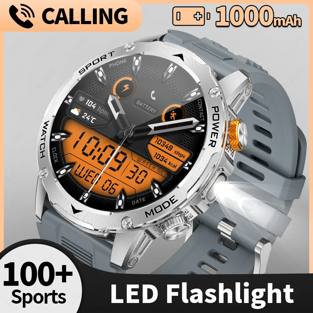 LIGE Smart Watch 1000 mAh 1.7 Inch Screen Bluetooth Call Voice Assistant Watch Sports Fitness IP68 Waterproof Smartwatch For Men
LIGE Smart Watch 1000 mAh 1.7 Inch Screen Bluetooth Call Voice Assistant Watch Sports Fitness IP68 Waterproof Smartwatch For Men