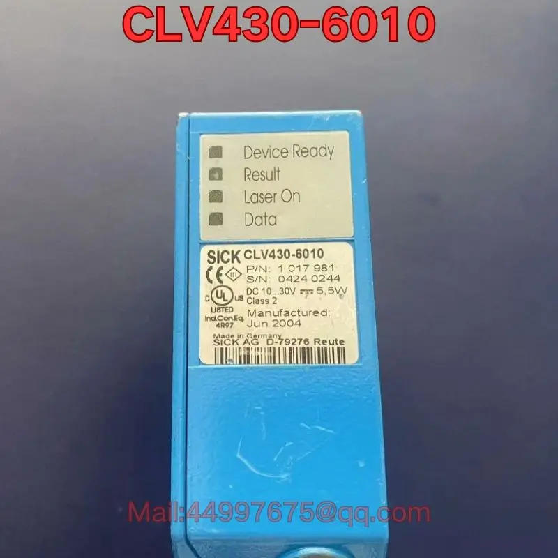 Second-hand CLV430-6010 barcode scanner function test is normal The latest price in 2025
Second-hand CLV430-6010 barcode scanner function test is normal The latest price in 2025
