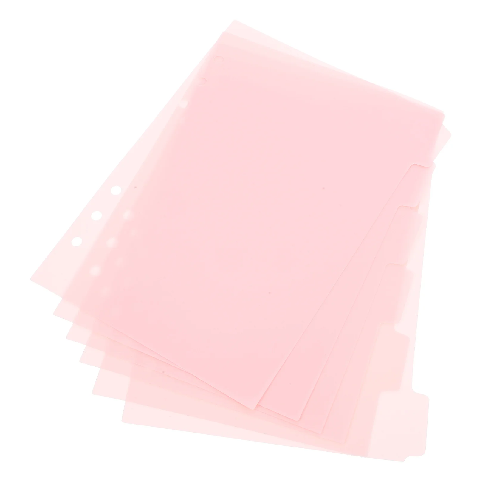 Binder Dividers 6Pcs A5 Loose Leaf Page Index Tabs Transparent Notepad Separators for School Office Pink Classification Markers
Binder Dividers 6Pcs A5 Loose Leaf Page Index Tabs Transparent Notepad Separators for School Office Pink Classification Markers
