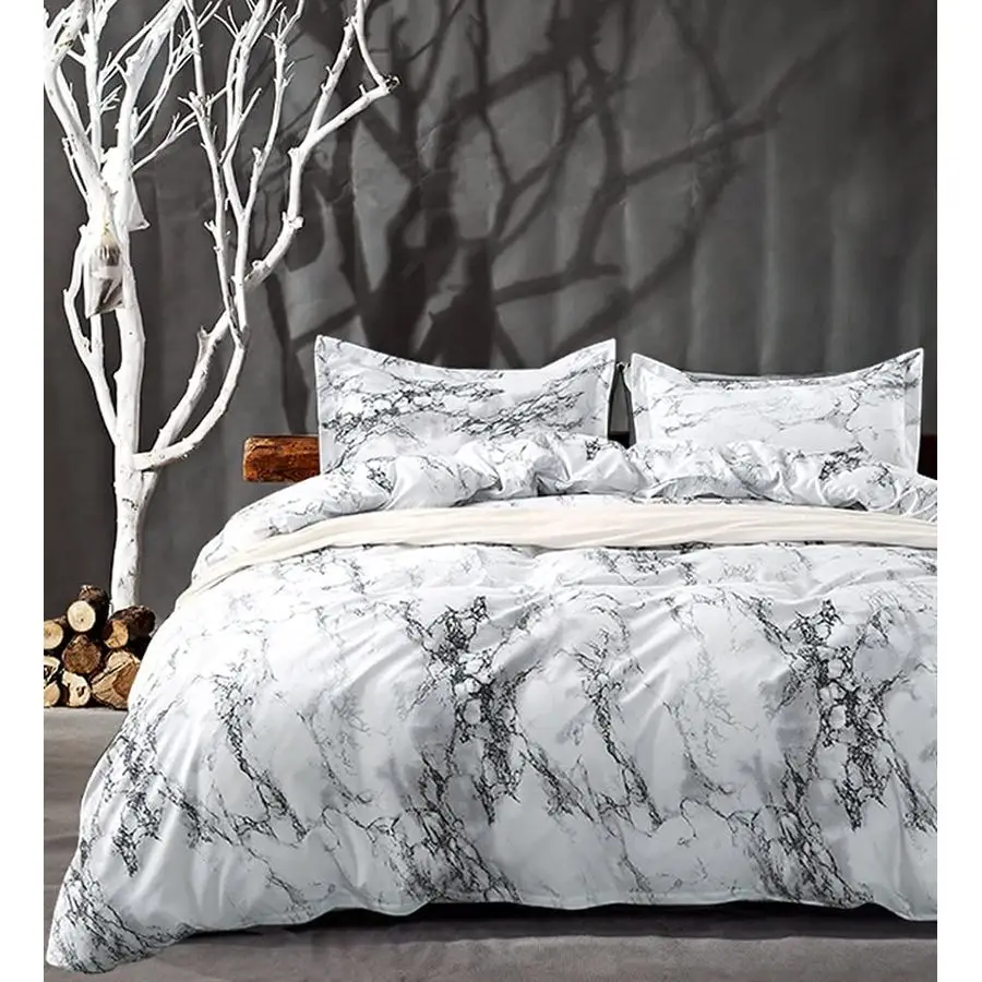 Comforter Set Queen Size, White Black Marble Print 88 x 90 inch Reversible Down Alternative Comforter Microfiber Duvet Sets 1 Co
Comforter Set Queen Size, White Black Marble Print 88 x 90 inch Reversible Down Alternative Comforter Microfiber Duvet Sets 1 Co