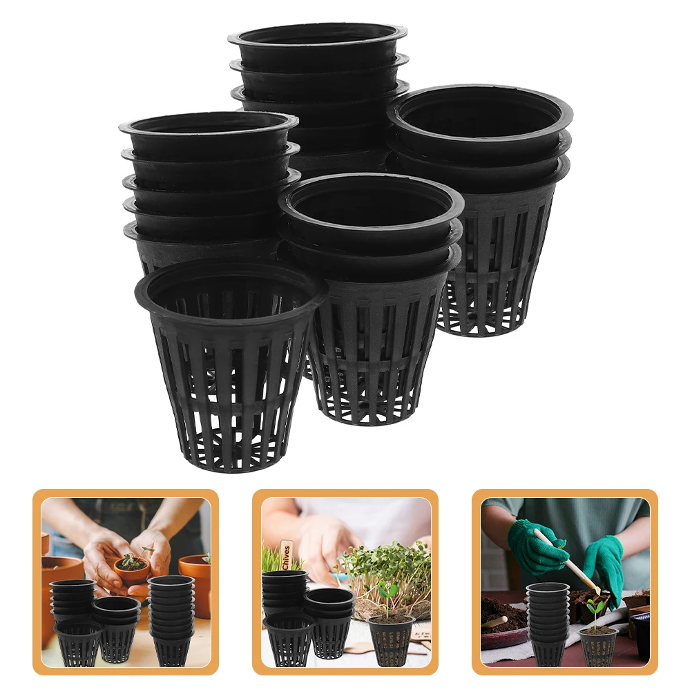 100 Pcs Hydroponic Planting Baskets Net Pots for Indoor Plants Nursery Plastic Growing Basket Pot Garden Balcony Flower
100 Pcs Hydroponic Planting Baskets Net Pots for Indoor Plants Nursery Plastic Growing Basket Pot Garden Balcony Flower