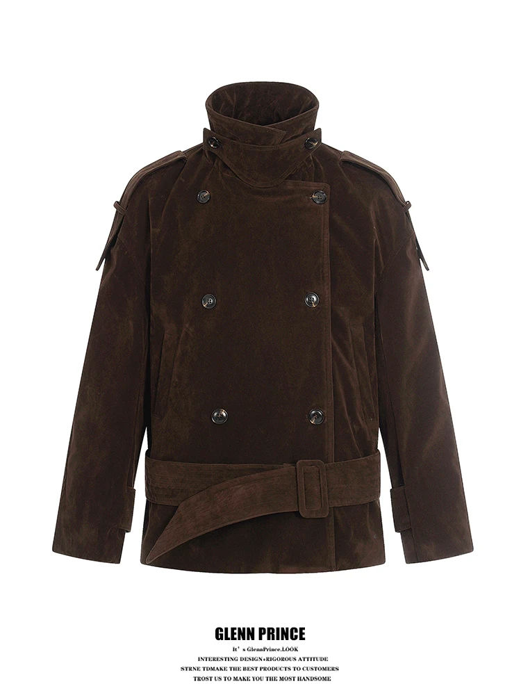 GPstudio Men's Double-Breasted Suede down Jaet Waist-Cinching Stand Collar Warm Winter Coat Ci Casual Outerwear
GPstudio Men's Double-Breasted Suede down Jaet Waist-Cinching Stand Collar Warm Winter Coat Ci Casual Outerwear