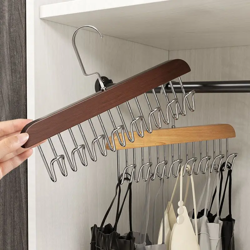 2PCS 8-hook Wooden Sling Hanger Multifunctional Underwear Storage Rack Household Dormitory Solid Wood Hook 
2PCS 8-hook Wooden Sling Hanger Multifunctional Underwear Storage Rack Household Dormitory Solid Wood Hook